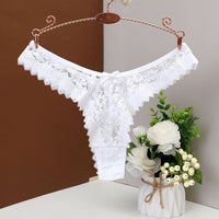 European And American Sexy Lace Mid-waist Thong Ladies Plus Size Shorts
