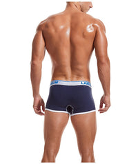 Mid-waist Lycra Cotton Big Bag Contrast Color Men's Boxers
