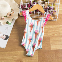 Back Cross Double Bow Swimsuit Large Back Lace One Piece