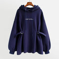 Medium Length Loose Waisted Hoodie Jacket