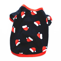 Dog Christmas Clothing Optional Classic Pattern Christmas Hat Ginger Cake Autumn And Winter Pullover Fluffy Jacket Warm Hoodie