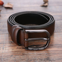 European And American Fashion Men's Business Belt New Creative Gifts Belt Laser Logo Factory Wholesale