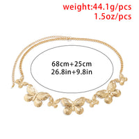 Punk Three-dimensional Stitching Single Layer Butterfly Waist Chain Women