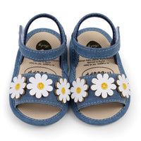 Girls' Summer Sunflower Soft Bottom Toddler Shoes Hair Band Two-piece Set