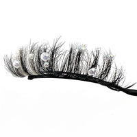 Short Handmade Diamond Glitter Stage Makeup False Eyelashes
