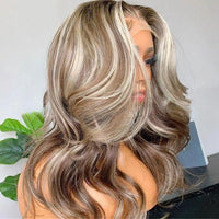 Highlight Wave Real Female Wig