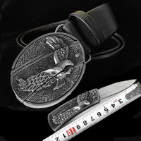 Smooth Buckle For Self-defense Trendy Punk-style Belt Buckle With A Distinctive Look