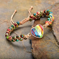 Colorful Natural Stone Niche-design Bracelet High-end Wristband
