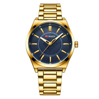 Mens Simple Business Waterproof Bar-Clasp Watch