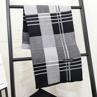 Spring-autumn-winter Knitted Scarf Men Dongdaemun Korean Youth Art