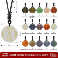 Seven Archangels Natural Crystal Pendant In BlackA Stylish, Fashion-Forward Design