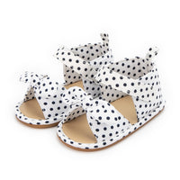 Dot Bow Rubber Sole Toddler Shoes