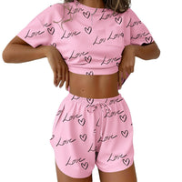 Short Casual And Cool Womens Loungewear Set