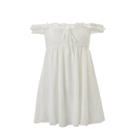 Off-shoulder Loose-fit Backless Elegant Dress For Women