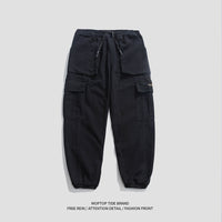 Overalls Men's Casual Trousers Loose Drawstring