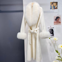 Autumn And Winter Fur Coat Wool Double-sided Coat Women's Long