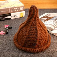 Hat Female Winter Korean Coarse Tide Handmade Warm Knitted Wool Hat