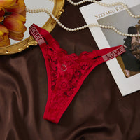Lace Sexy Panties For Women Fashionably Embellished With Hot-fix Crystals