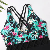 Women's Printed One Piece Bikini Parent-child