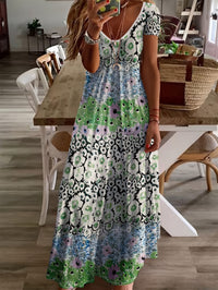 European And American V-neck Women's Dress
