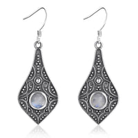 Nepal Cross-border Vintage Leaves Earrings Old Ethnic Style