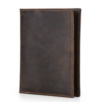 Retro Crazy Horse Leather Anti-theft Swiping Document Package
