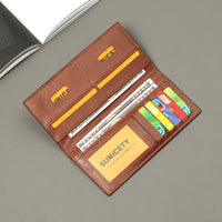 Men's Fashion Stitching Multifunctional Anti-theft Brush Soft Wallet