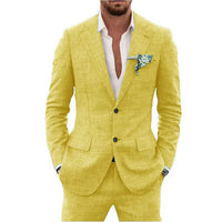 Men's Suit Linen Suit Wedding Party
