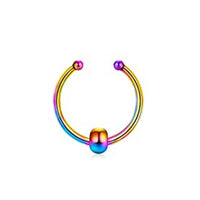 Stainless Steel Small Bone Curved Rod Nose Pin