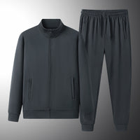 Tencel Roman Sports Leisure Men's Spring And Autumn Sweatshirt And Sweatpants Two-piece Suit