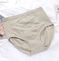 Seamless High Waist Honeycomb Design Graphene Panty