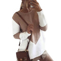 Knitted hollow sweater