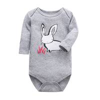 Cotton One-piece Long Sleeve Triangle Romper