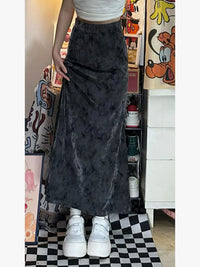 New Chinese Retro Tie-dyed Skirt For Women Spring