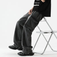 Men's Retro Pocket Stitching Jeans