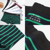 Men's Striped Underwear Cotton Boxers