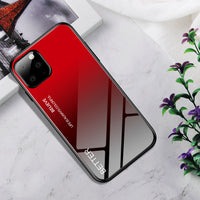 Gradient glass phone case