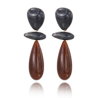 Oval Resin Long Earrings For Women