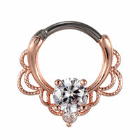 Stainless Steel Opal Nose Ring