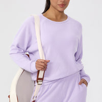Womens Loose-fitting Long-sleeve Athletic Top