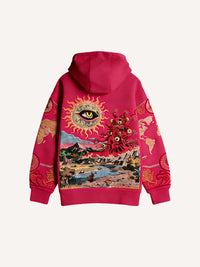 Fashion Casual Printed Polyester Sweater