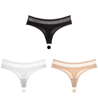 Cotton low-rise seamless women's briefs