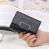 Women's Short And Simple Plaid Fashion Wallet