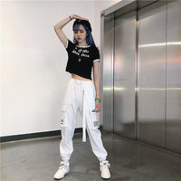 All-match casual high-waist overalls