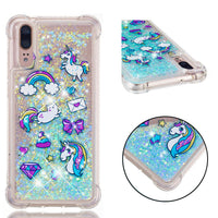 Transparent glitter quicksand TPU soft shell