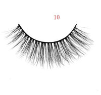 3D mink eyelashes 3 pairs of natural fiber long false eyelashes