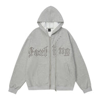 Letter Embroidered Cardigan Sweater For Men