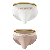 Men's Thin Breathable Sexy Briefs U Convex Big Bag Comfortable Solid Color Simple