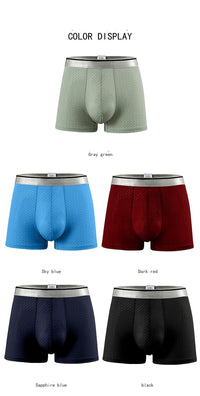 Men's Underwear Boxer Men's Ice Silk Thin Honeycomb Mesh