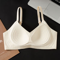 Threaded Ruched Soft Support Bra Underwear